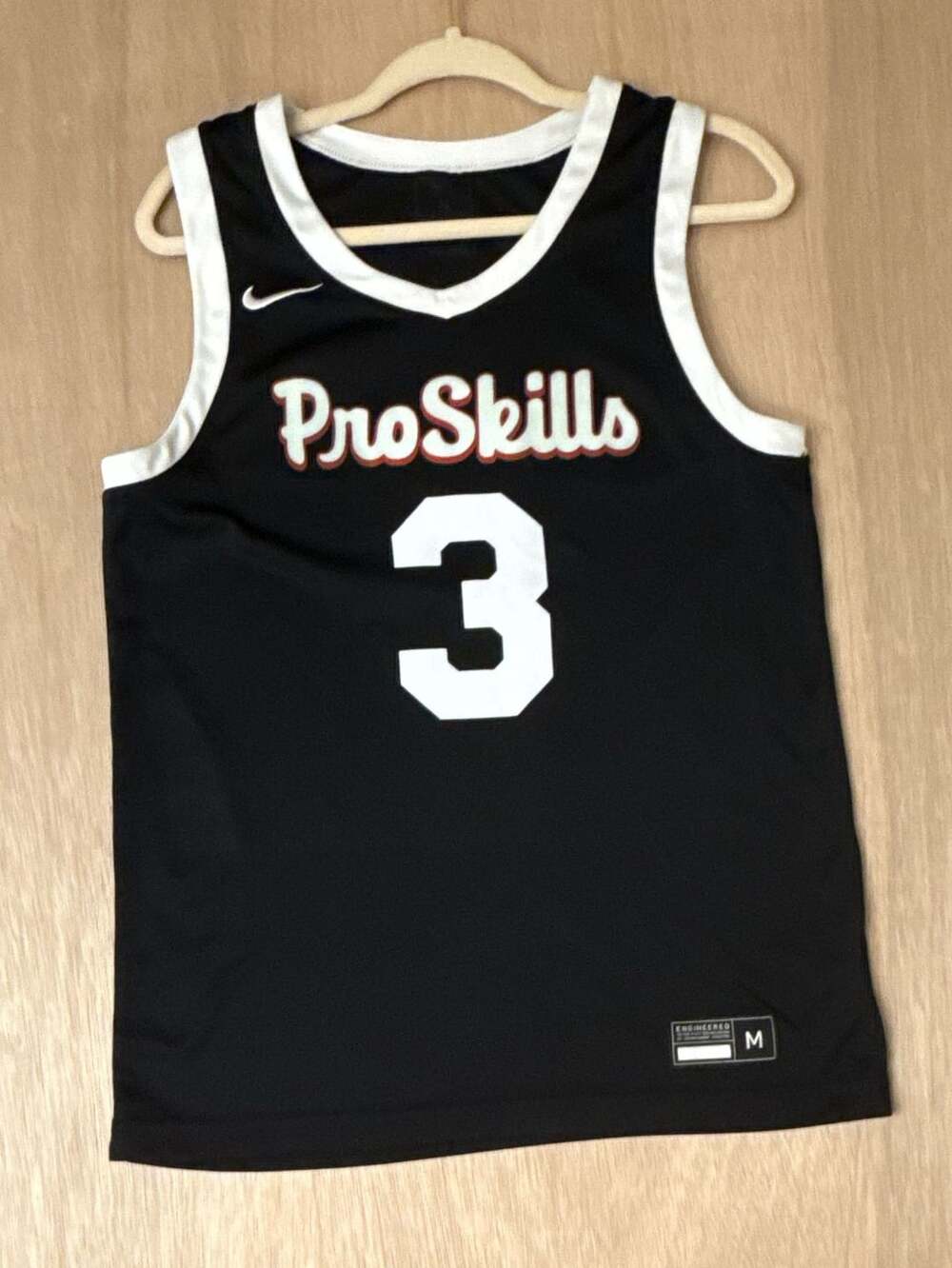 Nike ProSkills Basketball Jersey #3 Black White Mens Medium